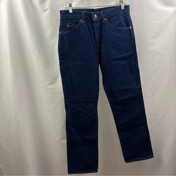 Vintage Levi’s Men Blue Jeans 32x30 NWT 1981 Straight Leg Denim 80’s Dark Washed - Picture 10 of 14